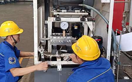 速技能泵維修改造現場